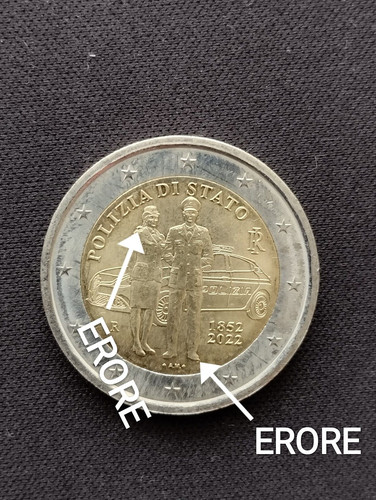 Moneta italia euro 2022 - italia, 2
