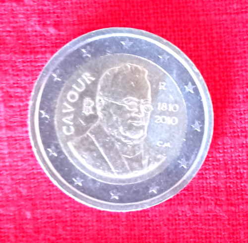 Moneta euro rara cavour - 2,