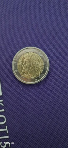 Moneta rara dante - rara, 2€