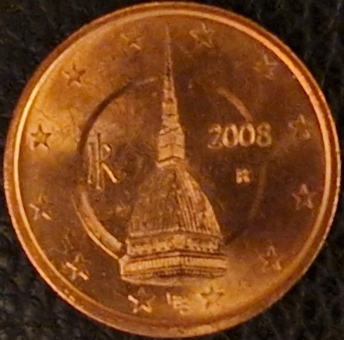 Italia eurocent 2008 errore - italia, 2