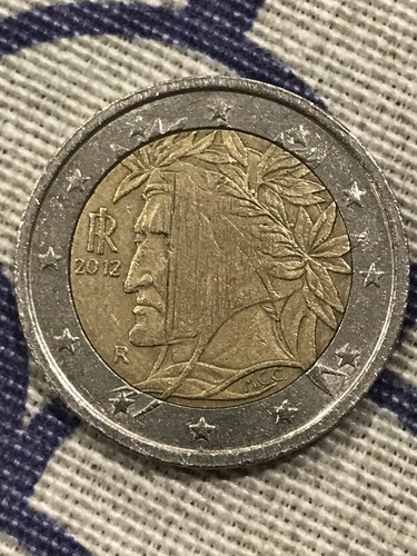 Moneta euro di dante - 2,